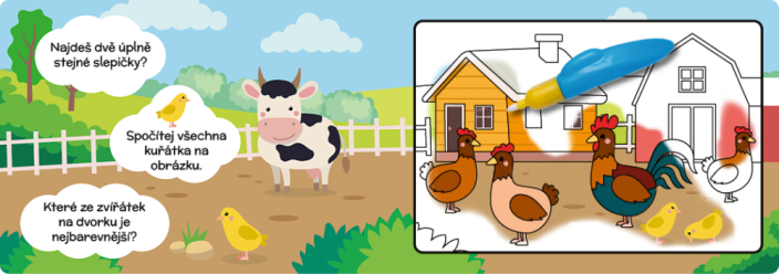 Maluj vodou zas a znova – Zvířátka na vsi