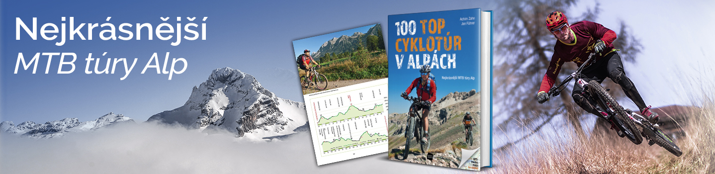 100 TOP cyklotúr v Alpách